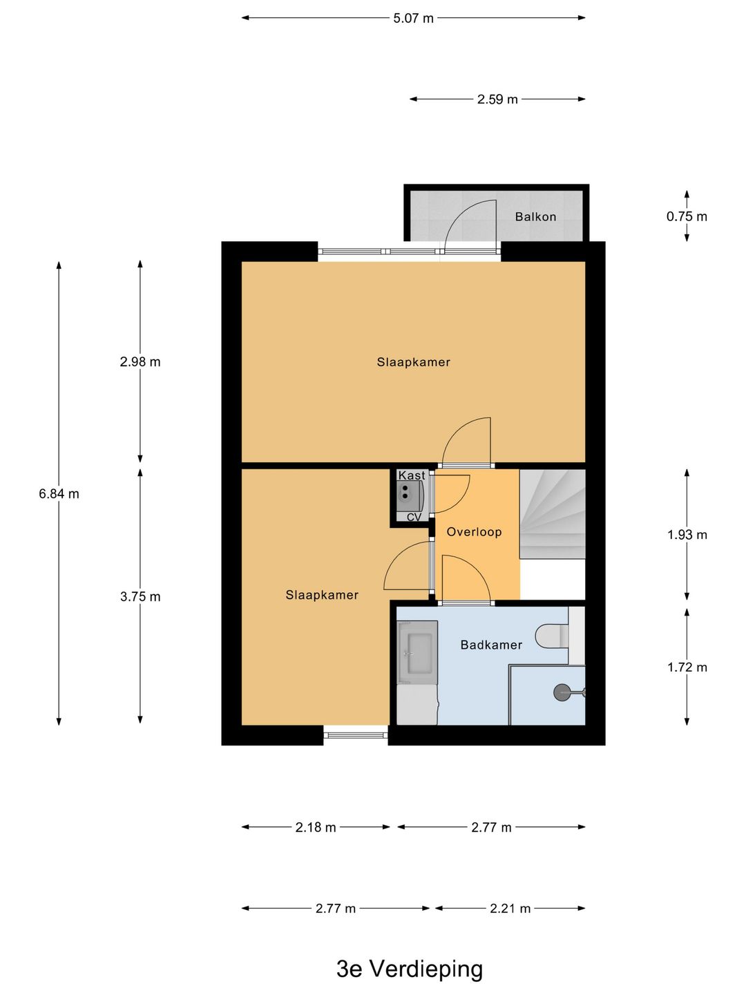 Spacious Maisonnette with City and Water Views in Central Gouda — 32