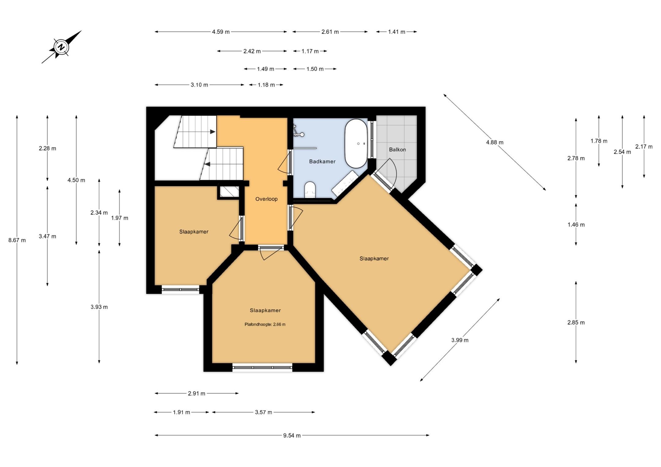 Renovated Semi-Detached Townhouse with 5 Bedrooms and Sunny Garden in Statenkwartier — 63