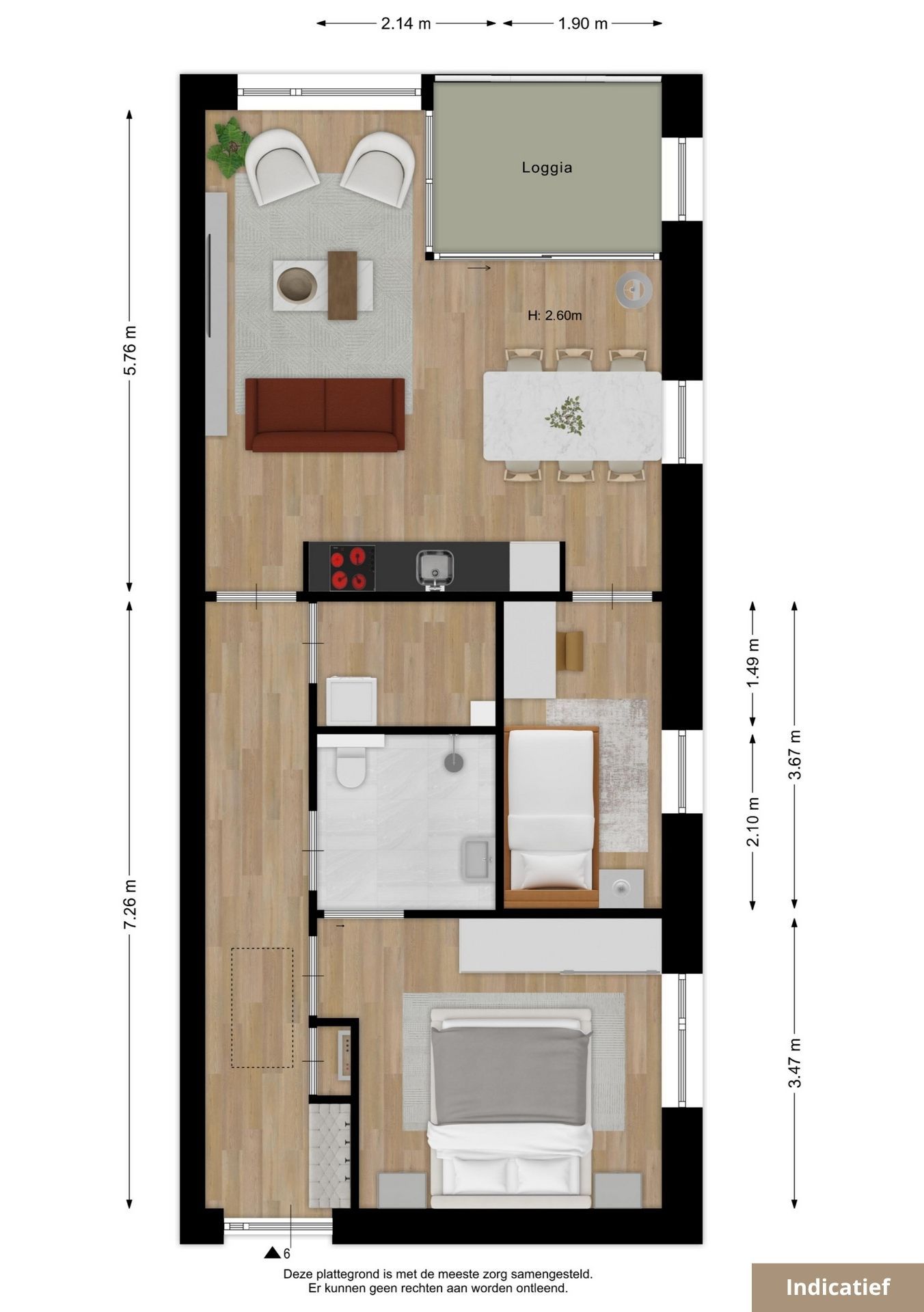 Foto 3 van Type C (5 en 6) (Bouwnr. 6)