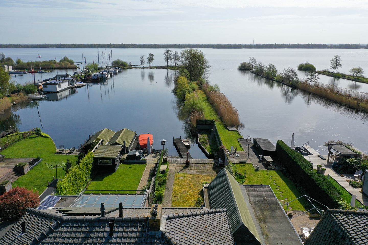 Characteristic 1930s Semi-Detached Home with Private Water Access and Boat Dock — 29