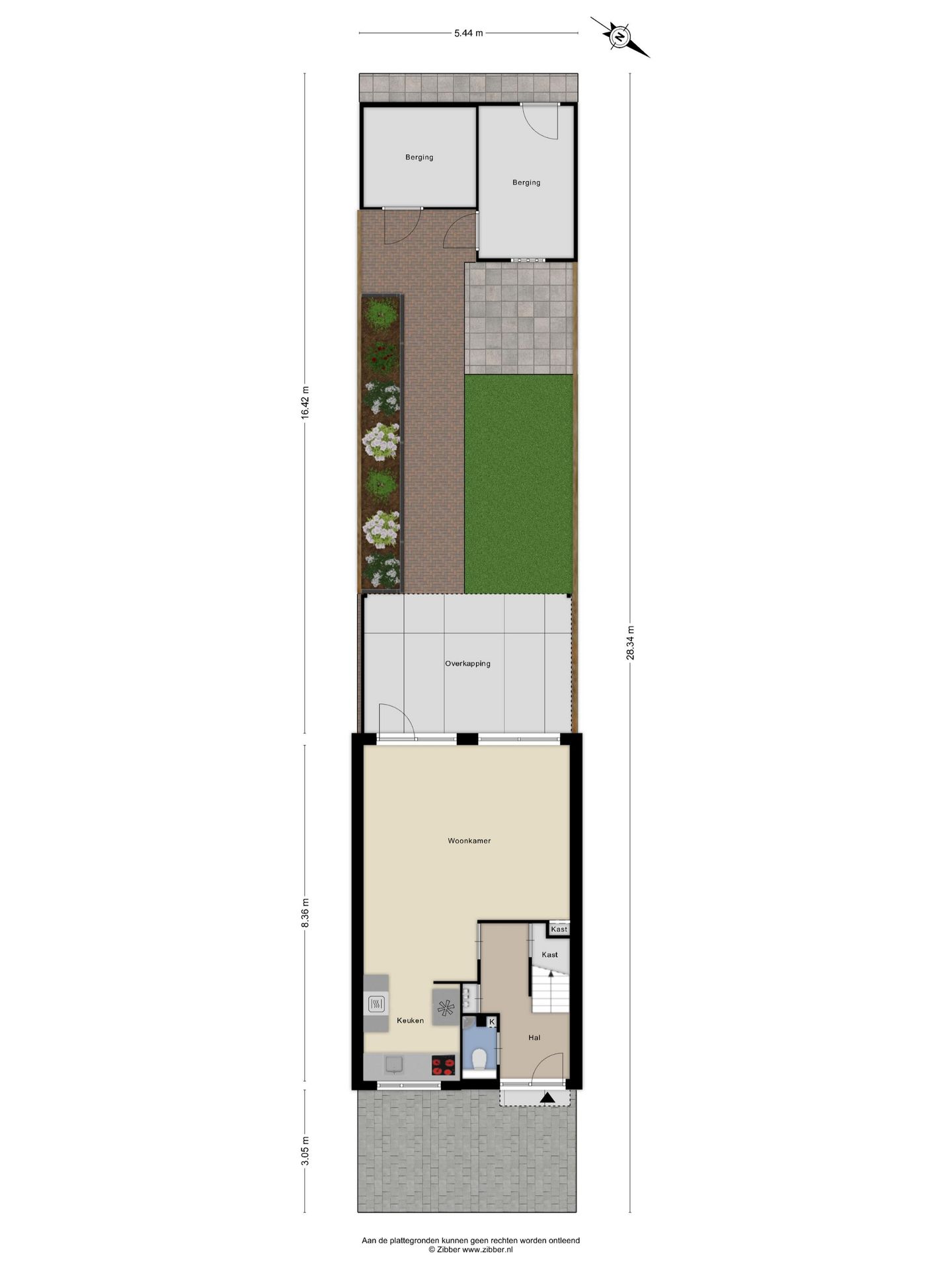 Well-maintained terraced house with terrace canopy in Achtse Barrier — 55