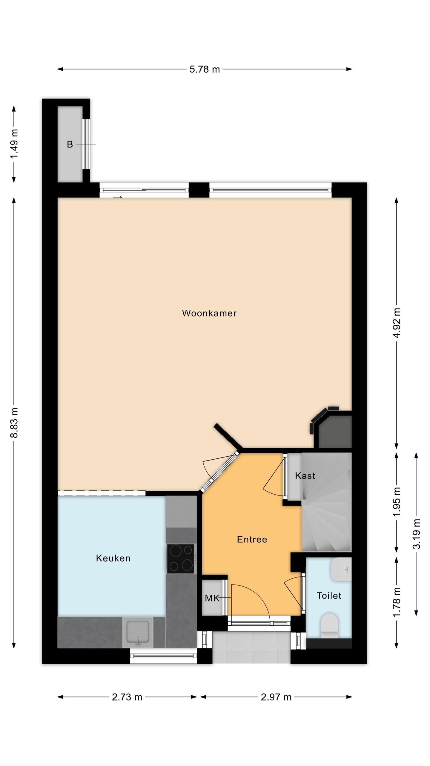 Spacious semi-detached home with deep water-side garden and private dock — 35