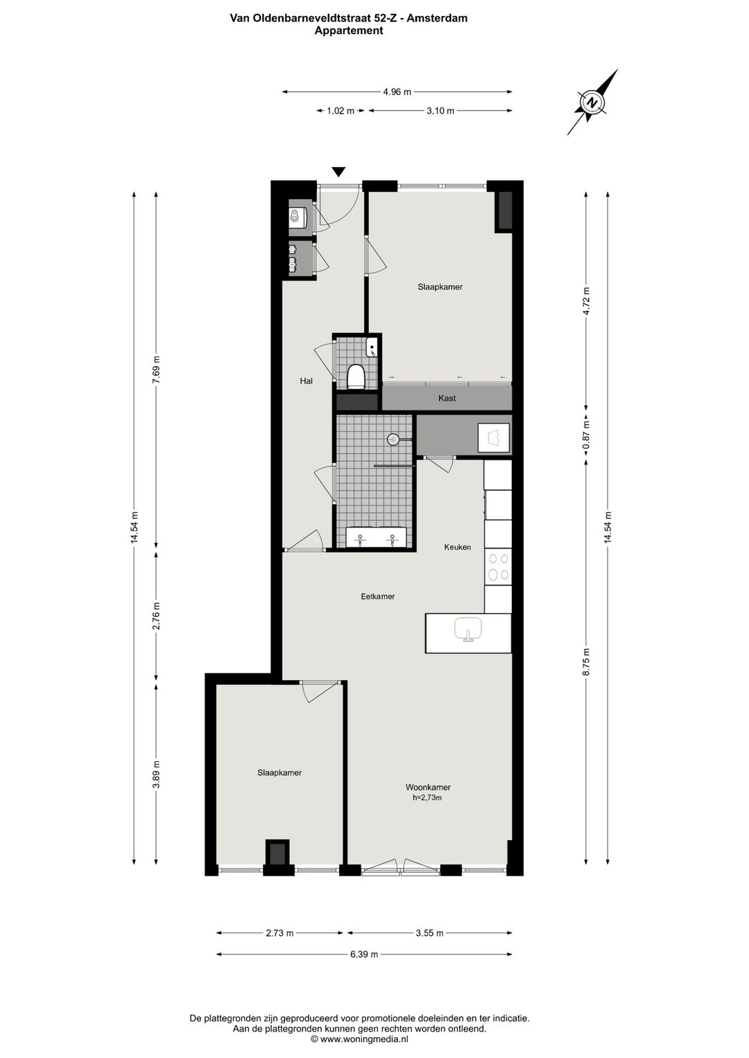Foto 28 van Van Oldenbarneveldtstraat 52-Z