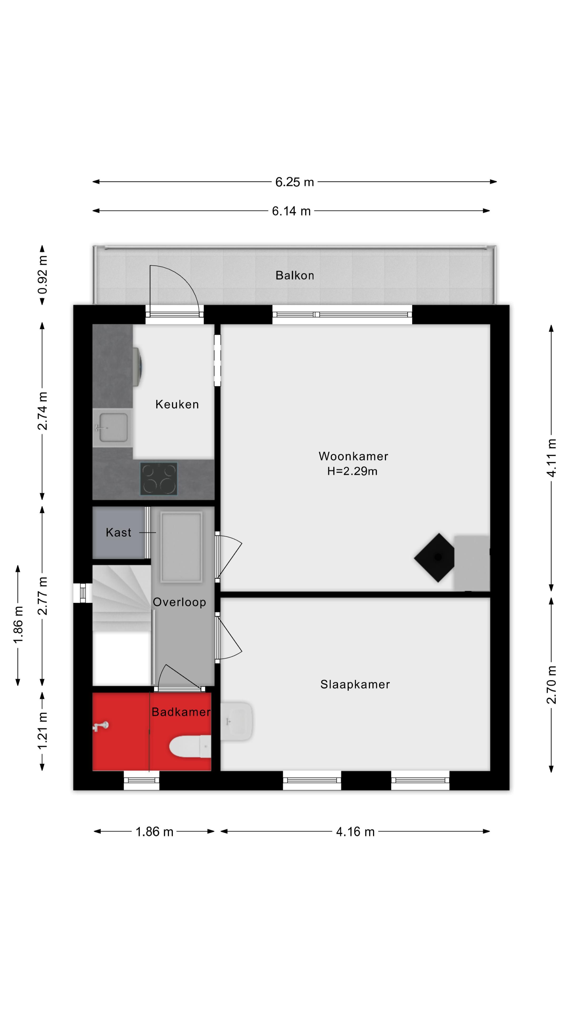 Charming Upper Apartment with Balcony Near Culemborg Centre — 18