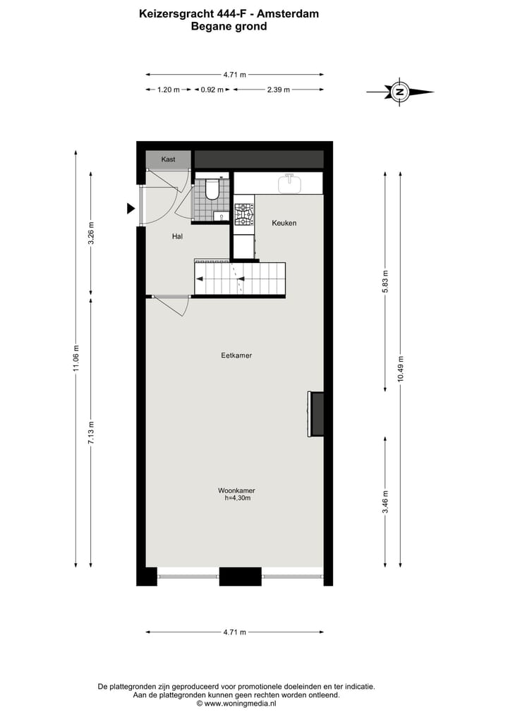 Appartement te koop: Keizersgracht 444F, Amsterdam