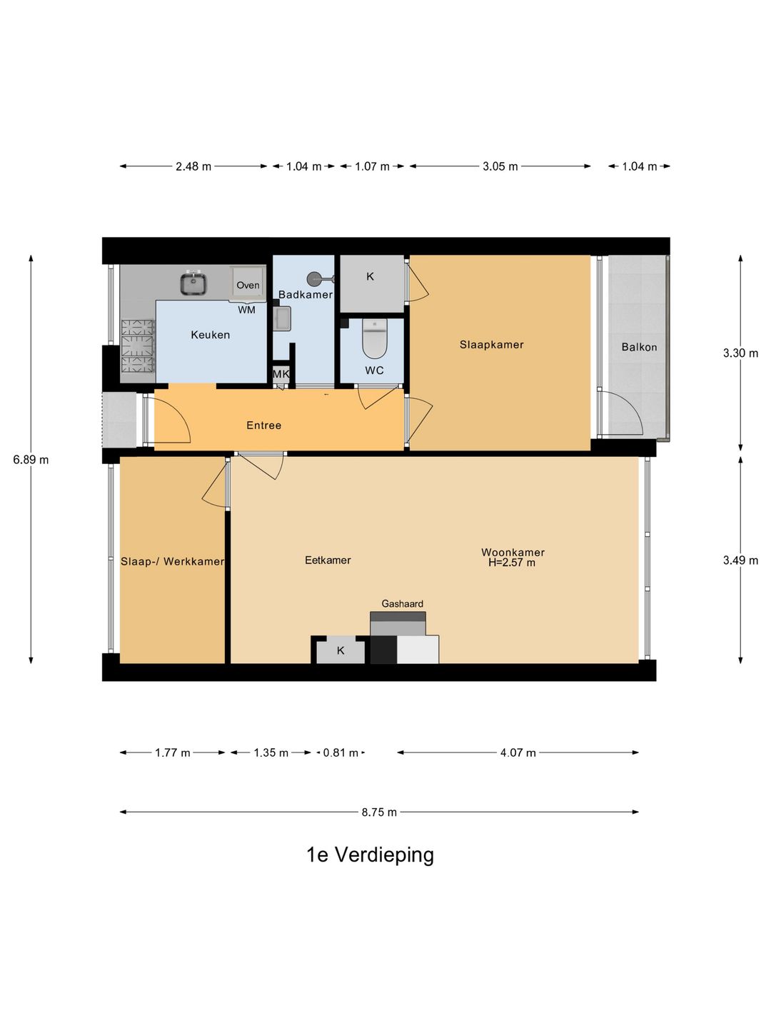 3-room apartment with sunny south-facing balcony in Componistenkwartier — 22