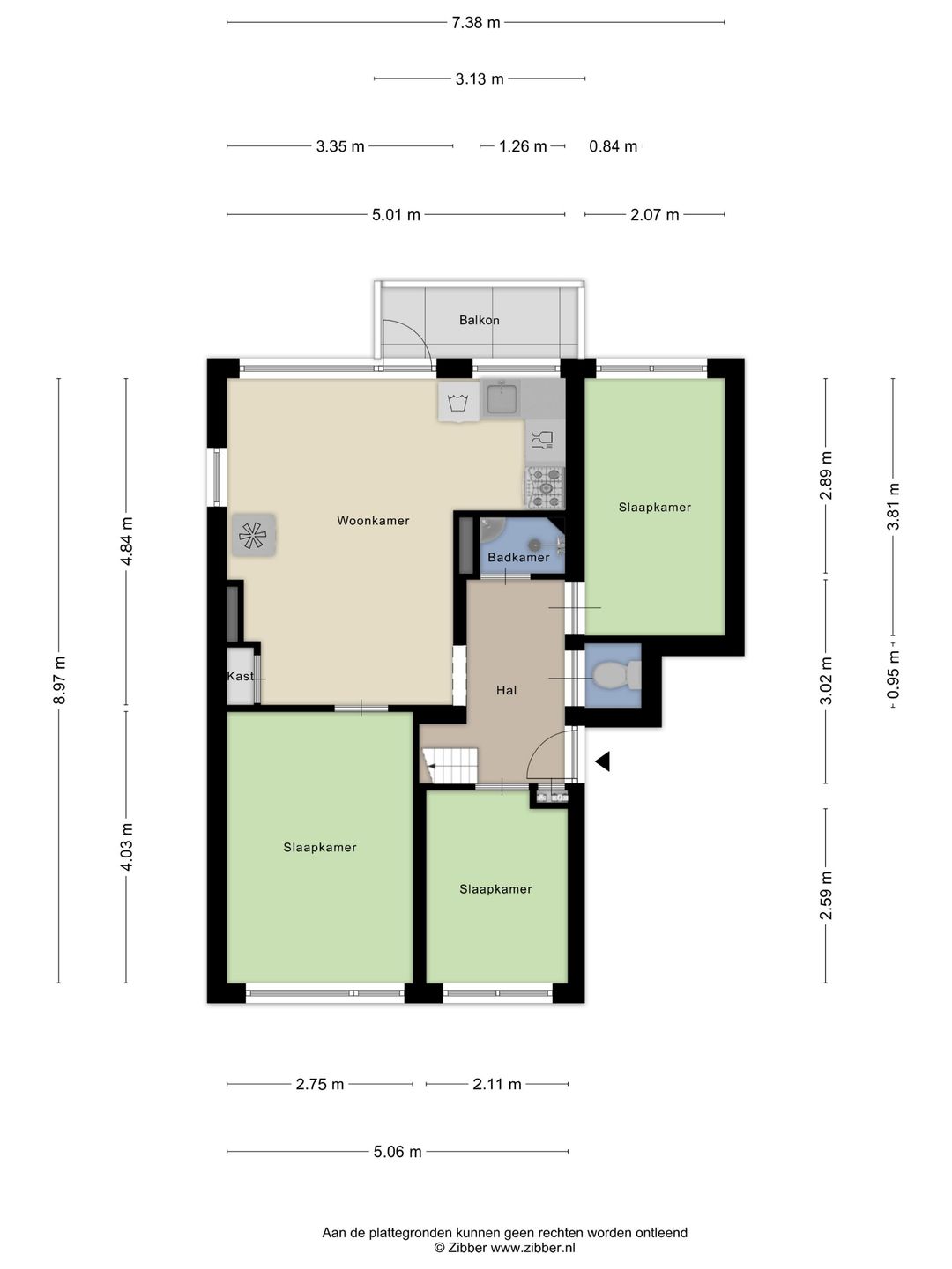 Spacious Corner Apartment with Four Bedrooms in Rotterdam Carnisse — 22