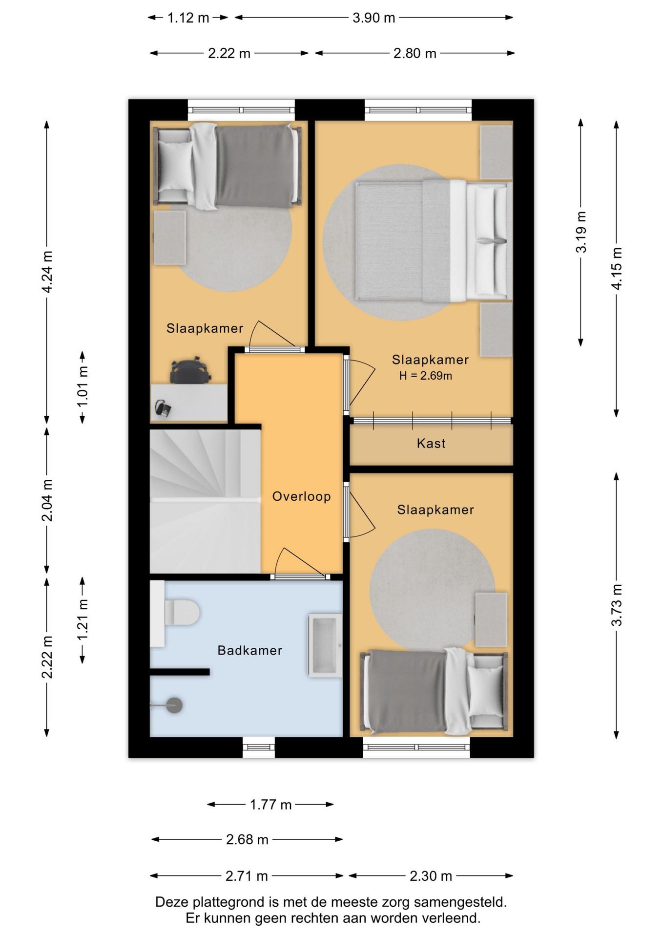 Light terraced house with sunny south-facing garden and five bedrooms in green Barneveld location — 50