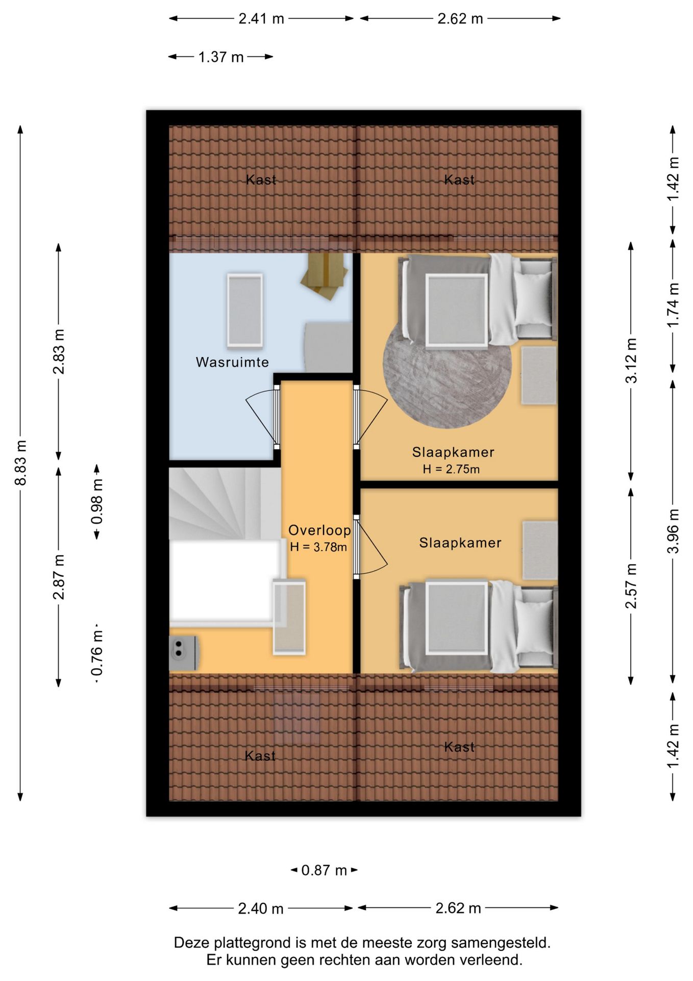 Light terraced house with sunny south-facing garden and five bedrooms in green Barneveld location — 51