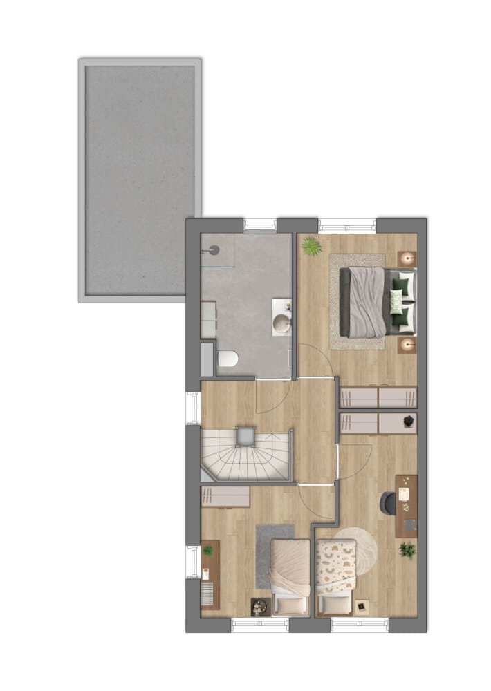 Foto 4 van Het Korianderkwartier - Twee-onder-een-kapw (Bouwnr. 35)