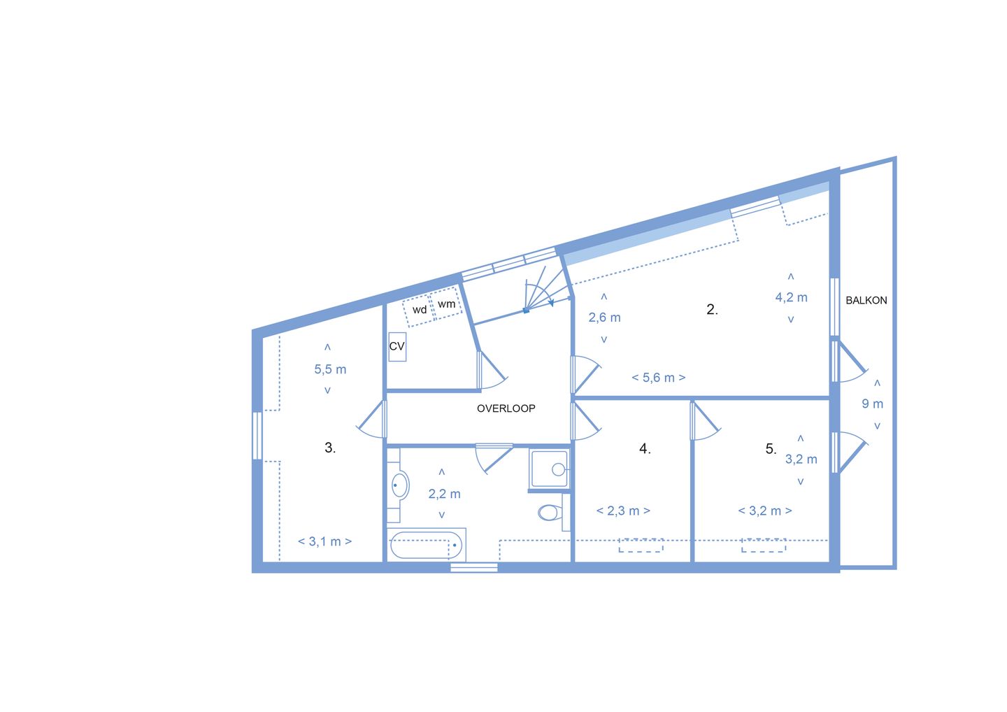 Spacious Double Upper House with Garden Views in Rotterdam Middelland — 25