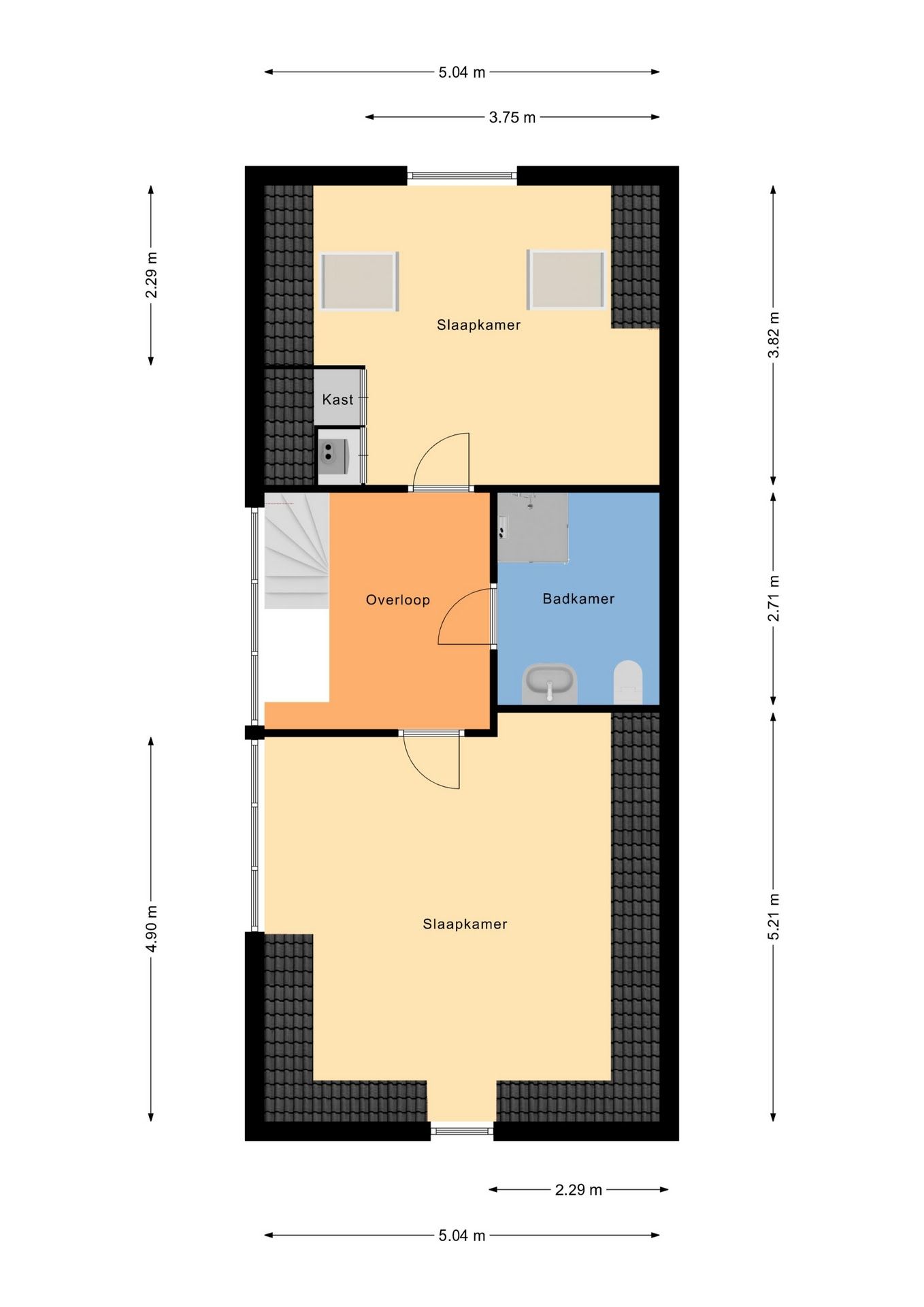 Spacious double upper apartment in popular Kralingen West — 30