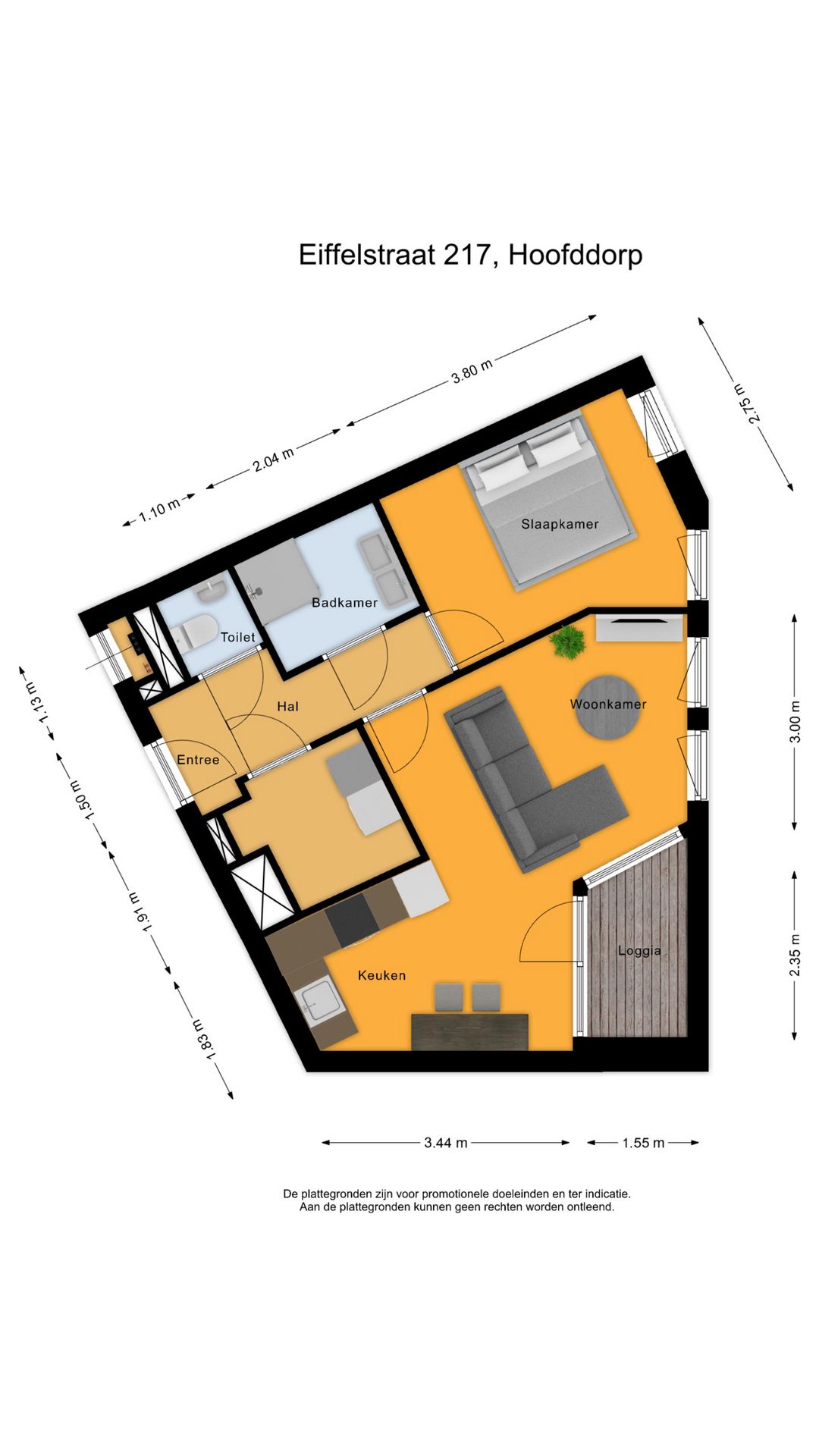 Modern 1-bedroom apartment in Hoofddorp Hyde Park — 22