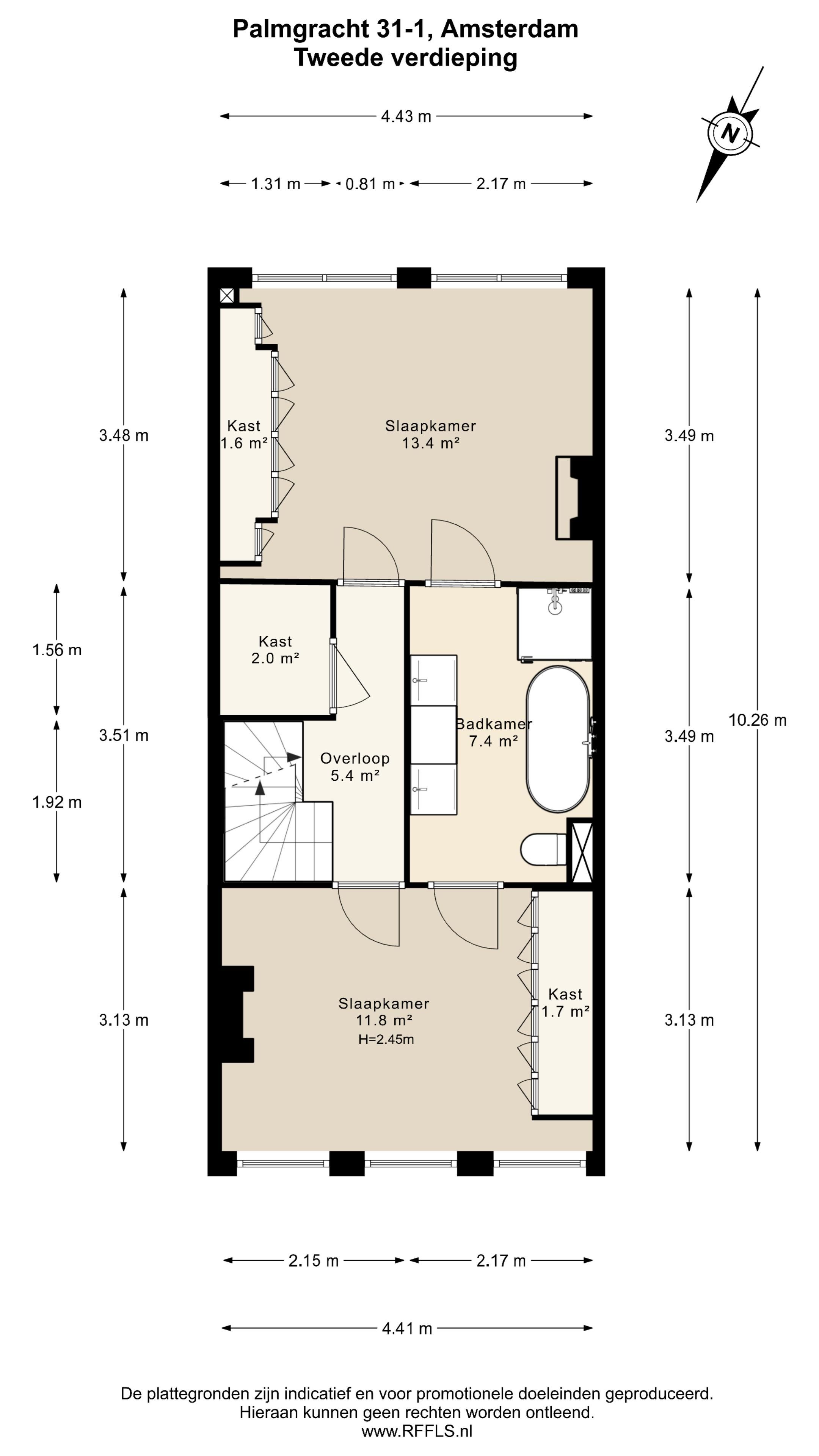 Charming Upper House with Large Terrace in Jordaan — 42