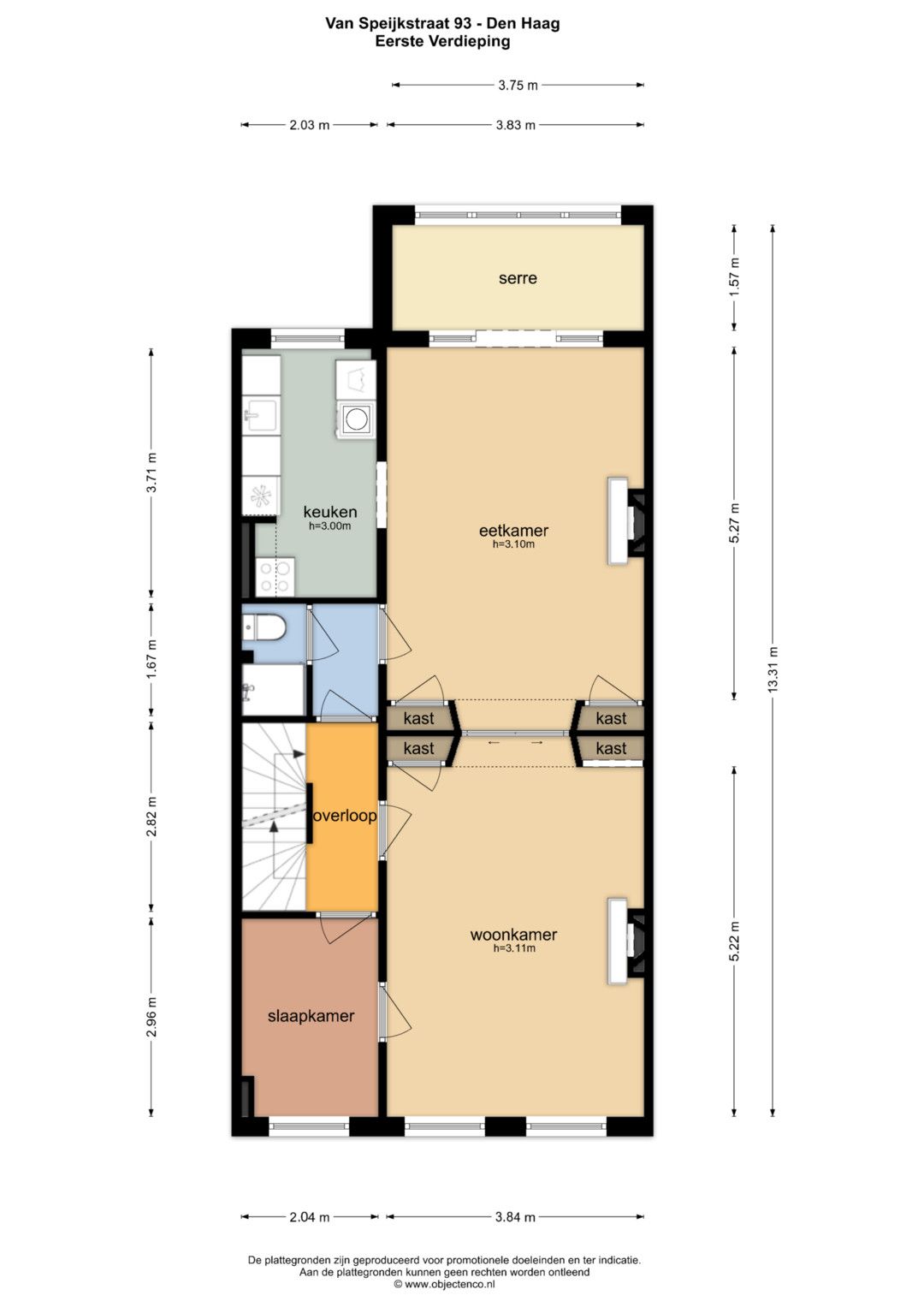 Spacious Double Upper Apartment with Balcony in Zeeheldenkwartier — 52