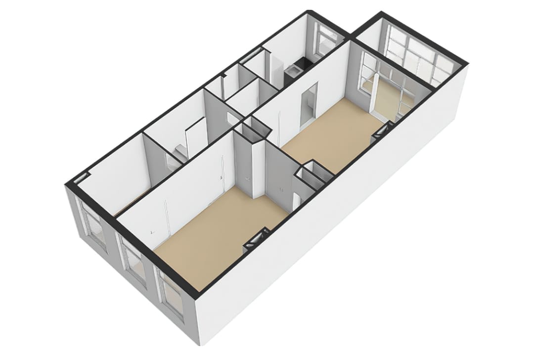 Spacious Double Upper Apartment with Balcony in Zeeheldenkwartier — 53