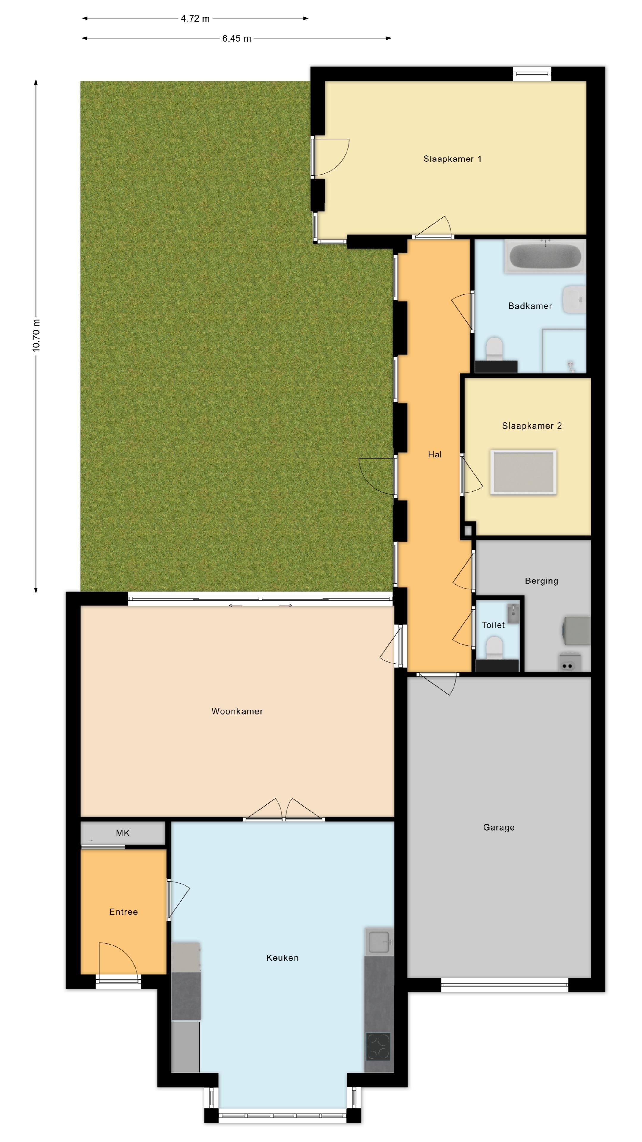 Luxurious Ground-Floor Bungalow with Heated Garage and Patio Garden — 42