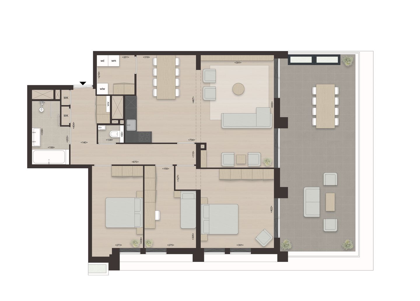 Foto 4 van Parkview Terrace (Bouwnr. 6.6)