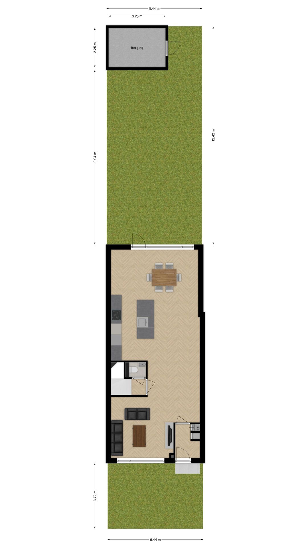 Modernised end house with 4 bedrooms, A+ energy label and sunny garden in family-friendly Reeshof — 31