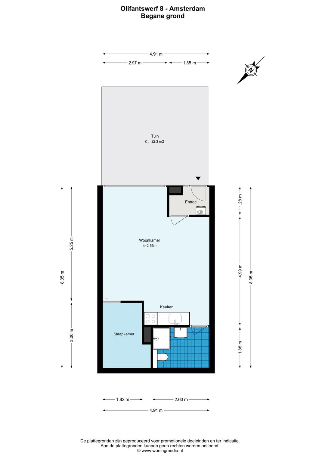 Ground floor apartment with sunny front garden in Amsterdam center — 16