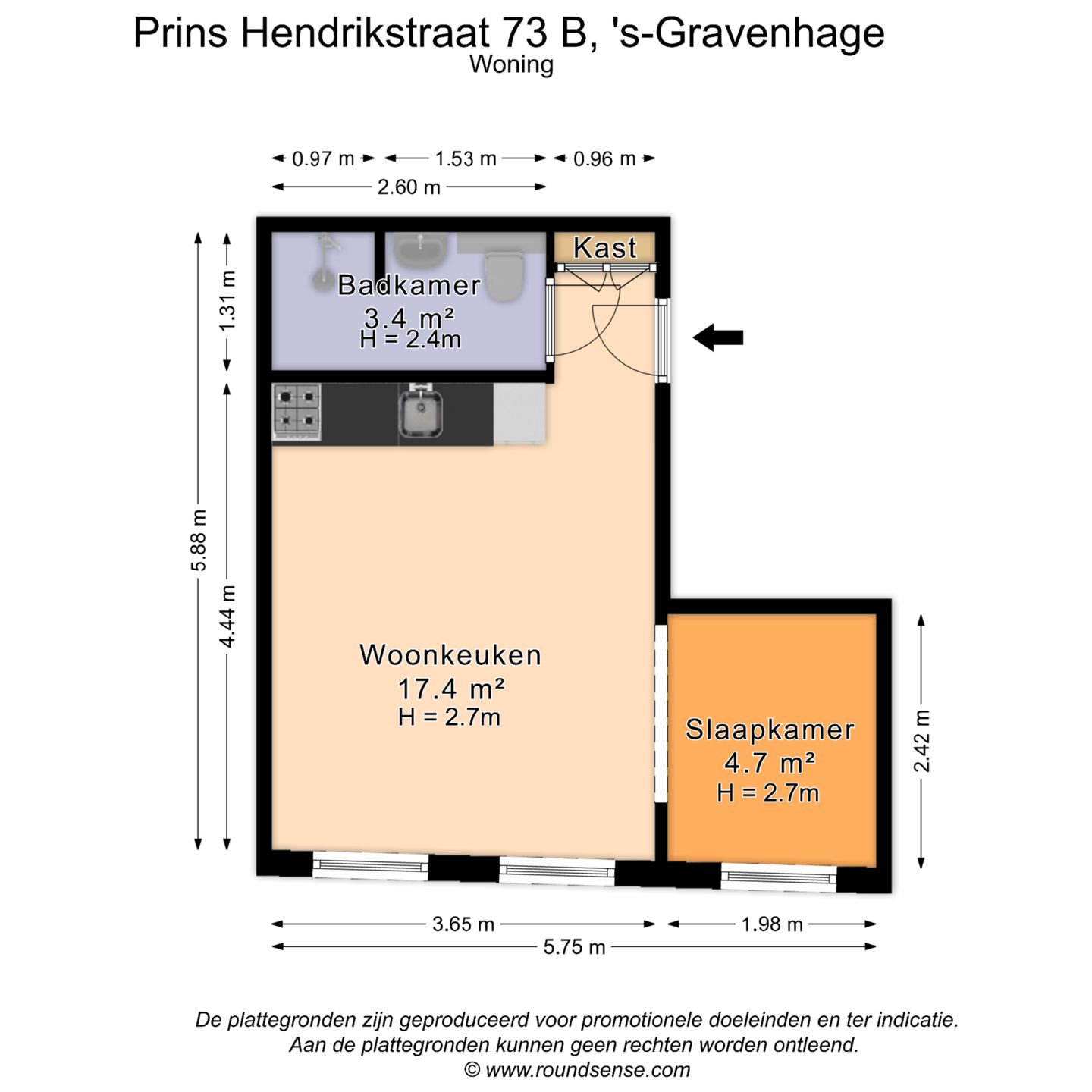 Photo 20 of Prins Hendrikstraat 73-B