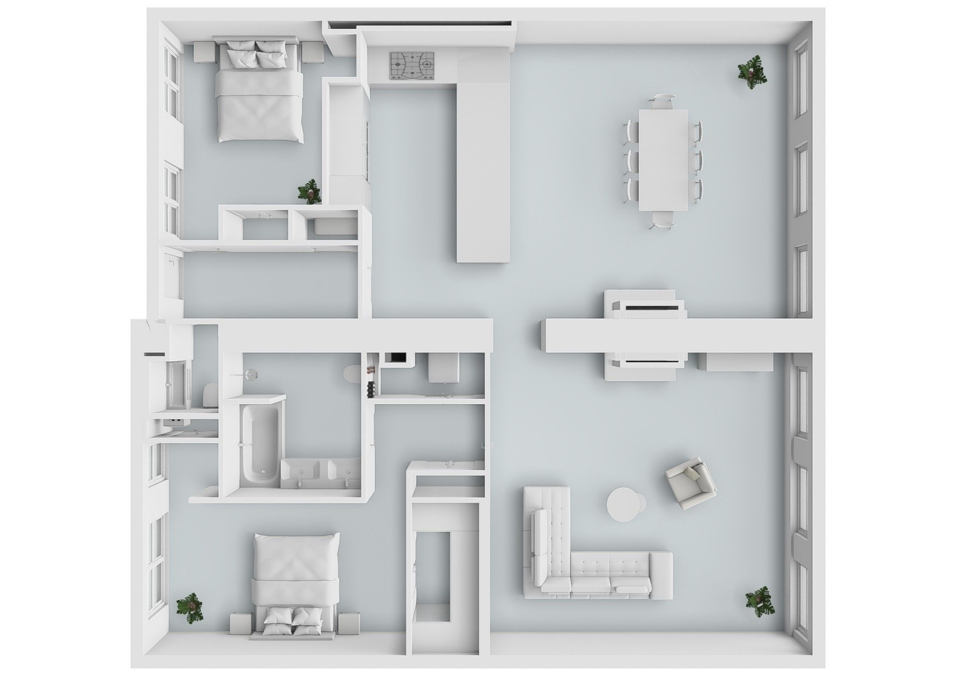 Luxurious Wide Apartment in Historic Monument with Water Views — 33