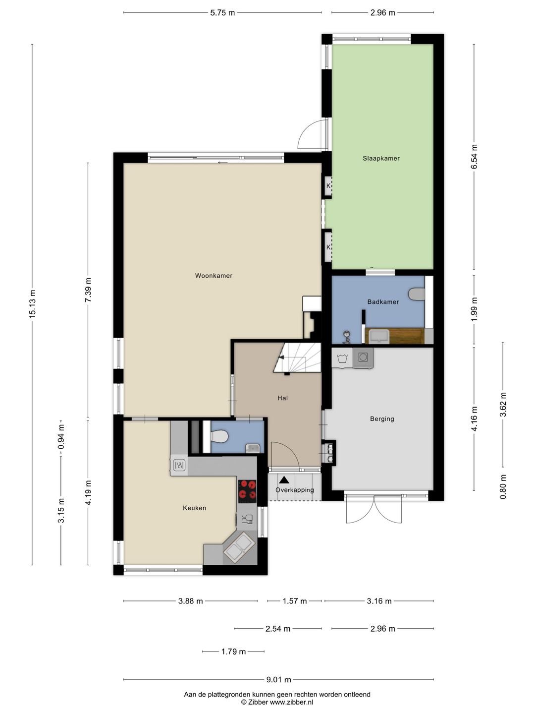 Spacious Semi-Detached Home with 6 Bedrooms and Large Garden in Leiden's Van Eijsingapark — 53