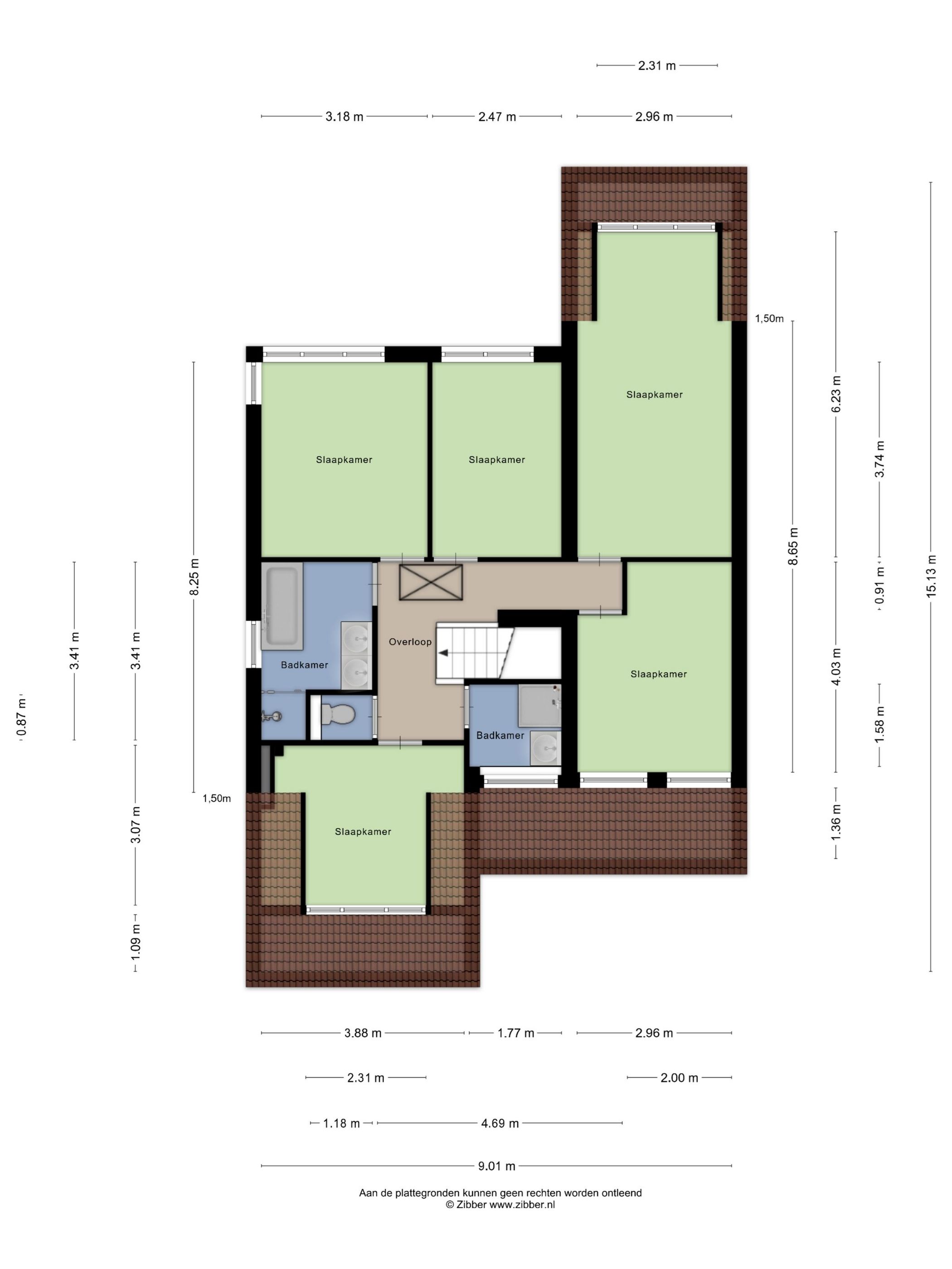 Spacious Semi-Detached Home with 6 Bedrooms and Large Garden in Leiden's Van Eijsingapark — 54