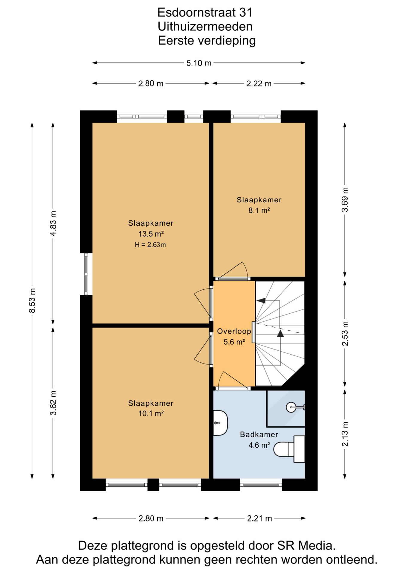 Spacious Semi-Detached Home with Five Bedrooms and Garden in Uithuizermeeden — 70