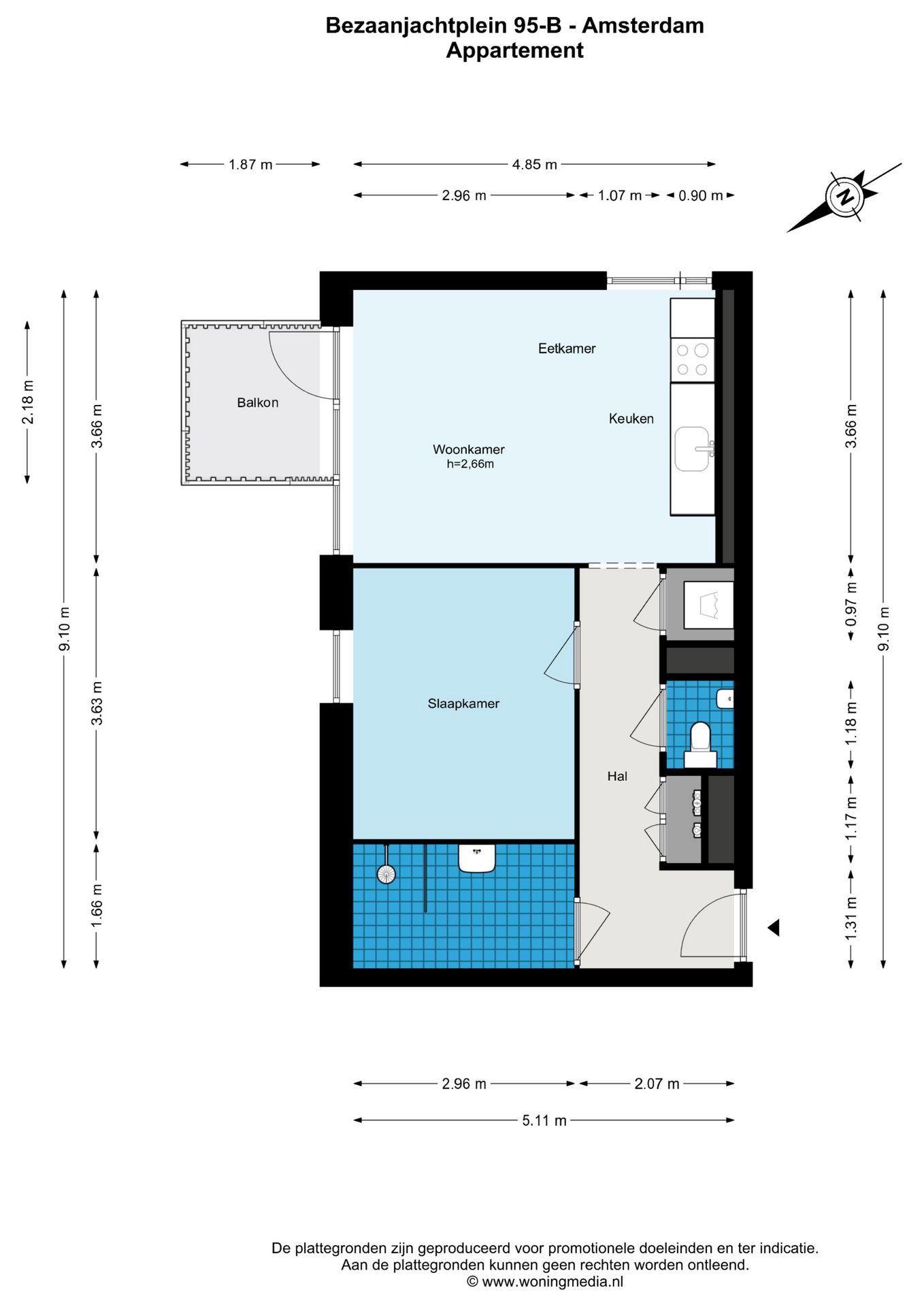 Stylish corner apartment with private parking in Amsterdam North — 25