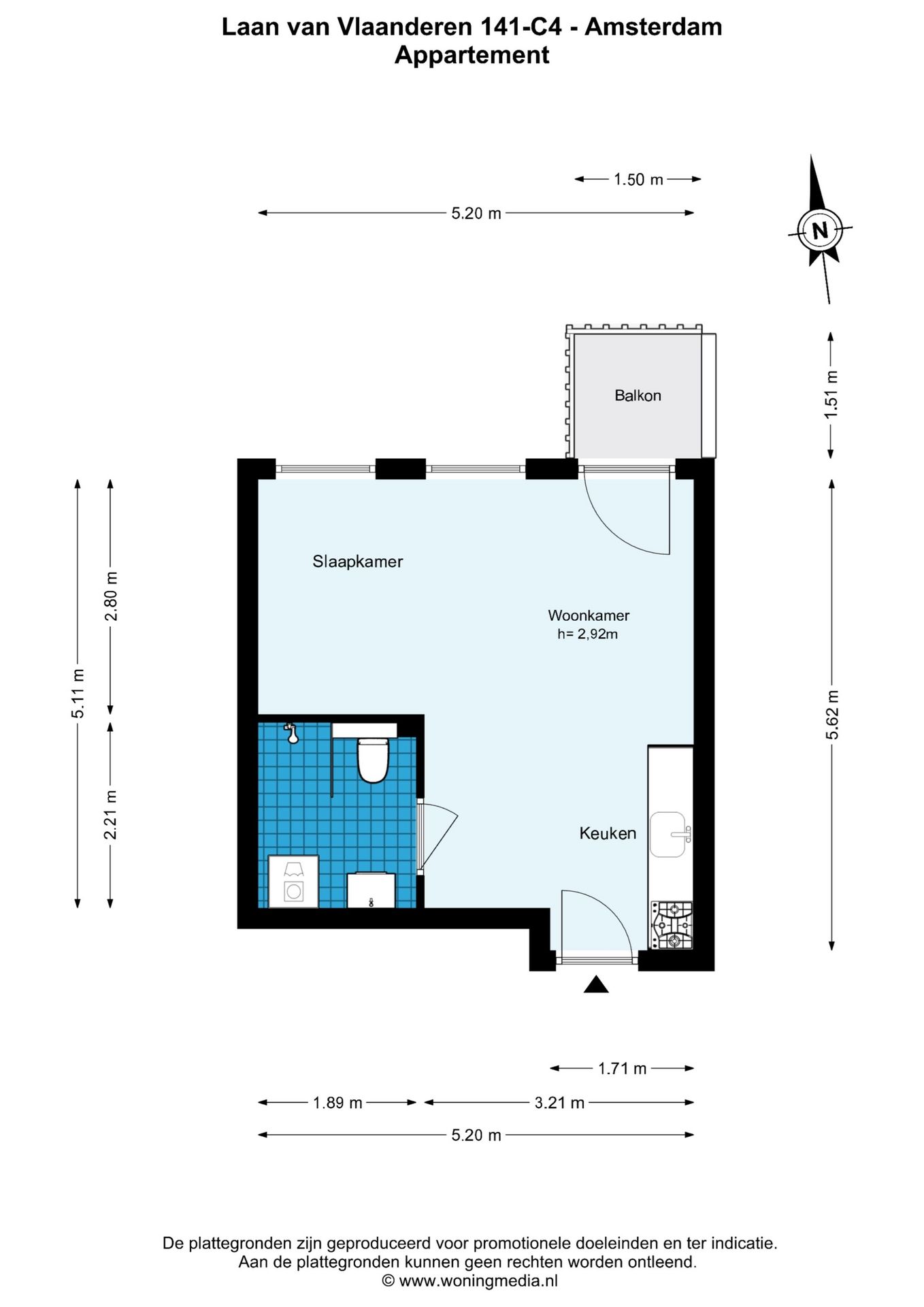 Comfortable Studio with Balcony in Amsterdam Nieuw-Sloten — 21