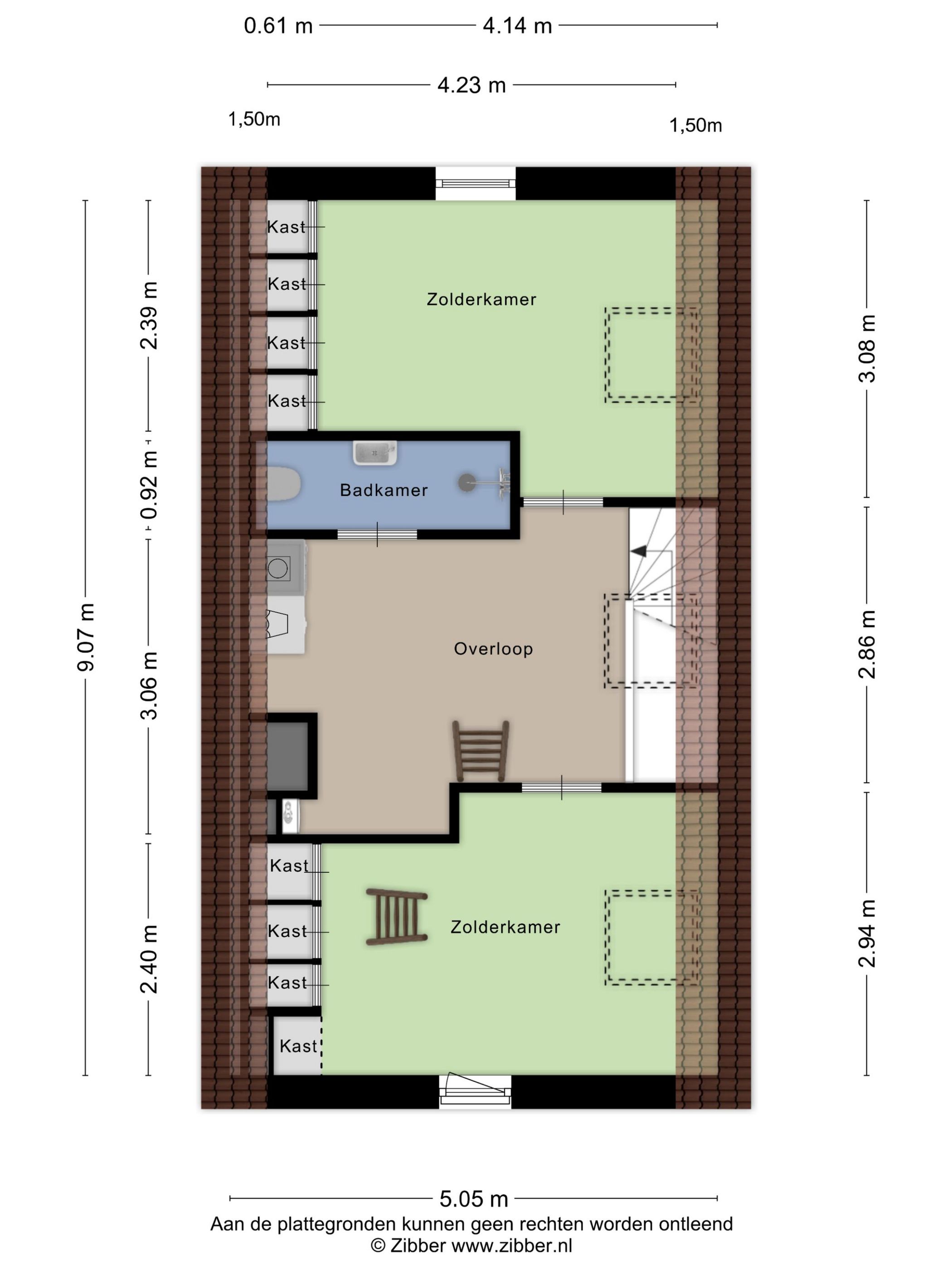 Spacious Waterfront Townhouse with Private Mooring in Leimuiden — 81