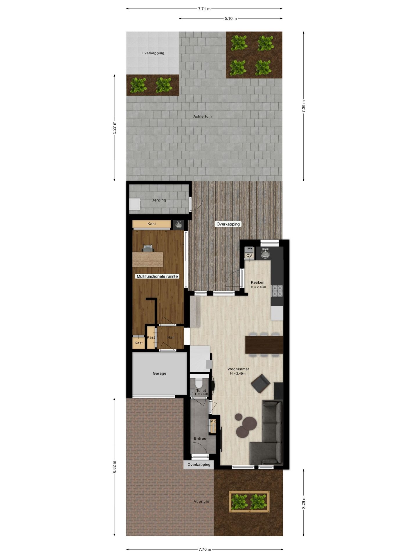 Spacious Extended Semi-Detached Home with Energy Label A and Multifunctional Ground Floor Room — 44