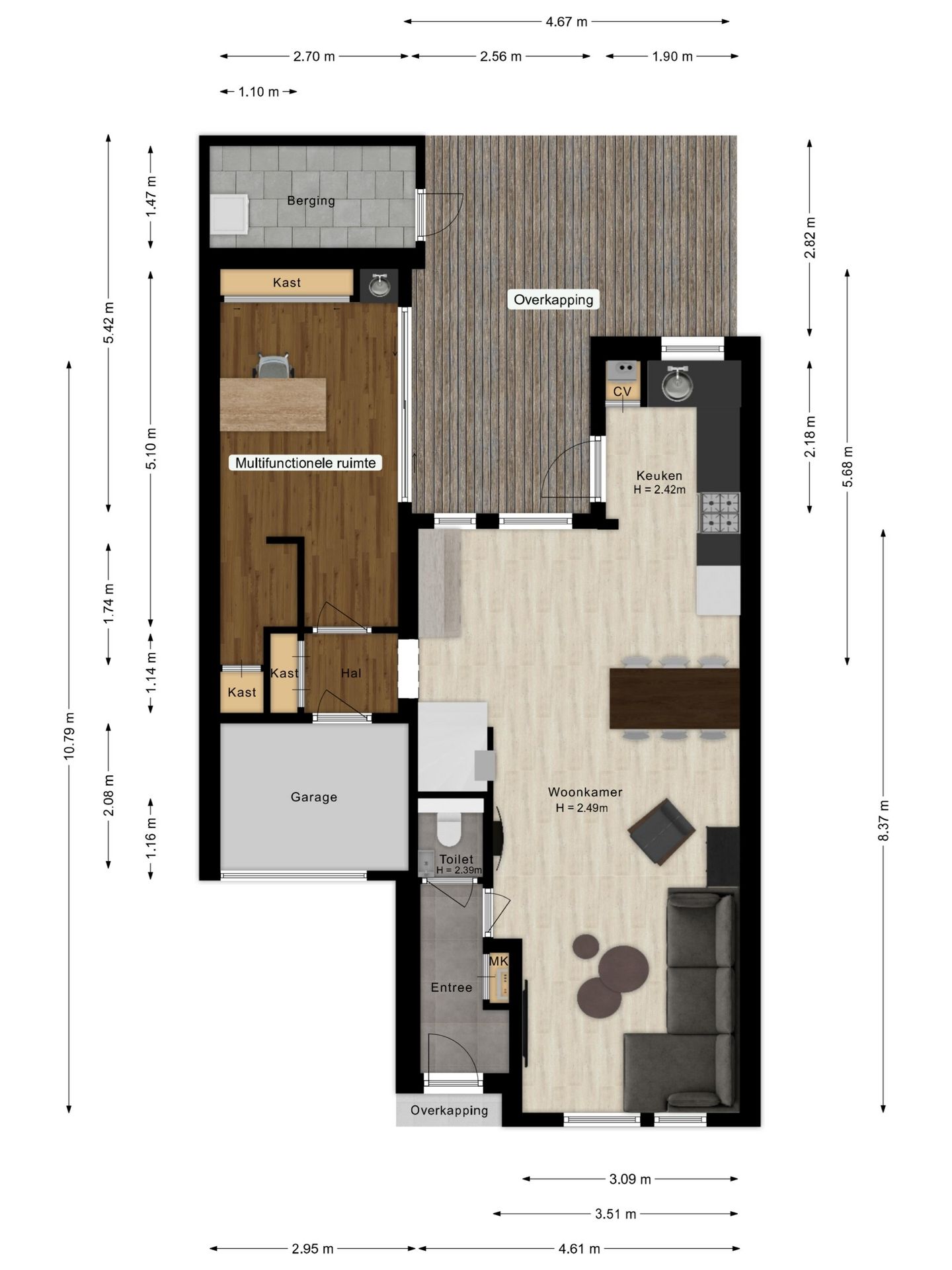 Spacious Extended Semi-Detached Home with Energy Label A and Multifunctional Ground Floor Room — 39