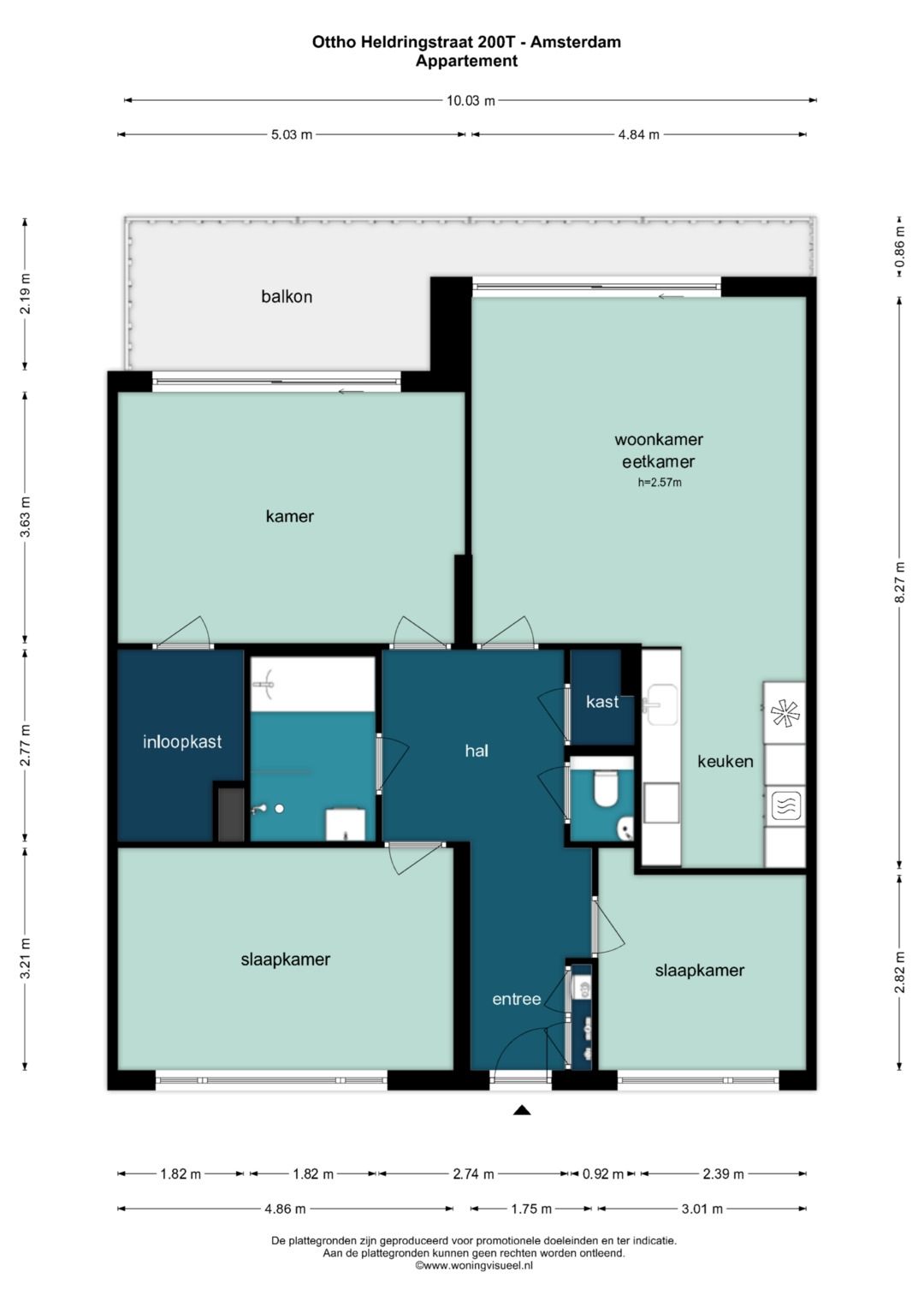 Modern 3-bedroom apartment with west-facing balcony and private parking in Amsterdam Slotervaart — 29
