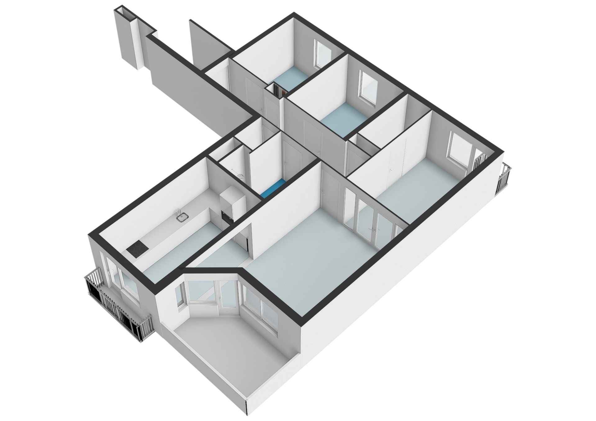 Fully Renovated Apartment with Private Parking in Green Amsterdam Location — 36