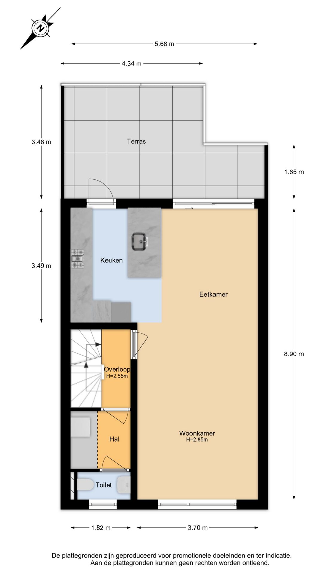 Spacious Upper Apartment with Sunny Rooftop Terrace in Central Haarlem — 40