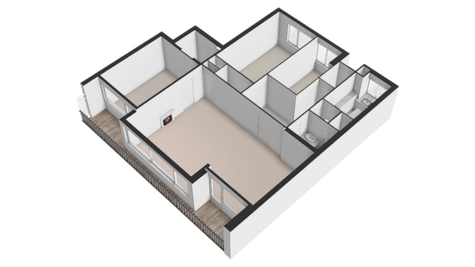 Spacious corner apartment with sunny south-facing balconies in Rijswijk — 48