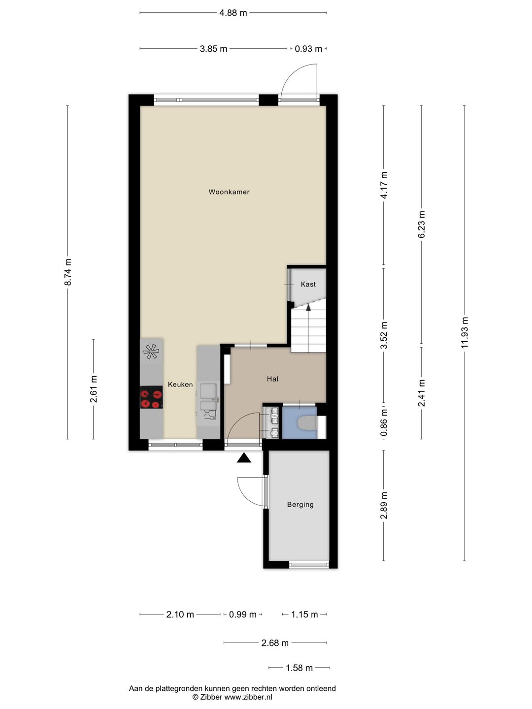 Spacious terraced house with water-side garden in Rotterdam Zevenkamp — 23