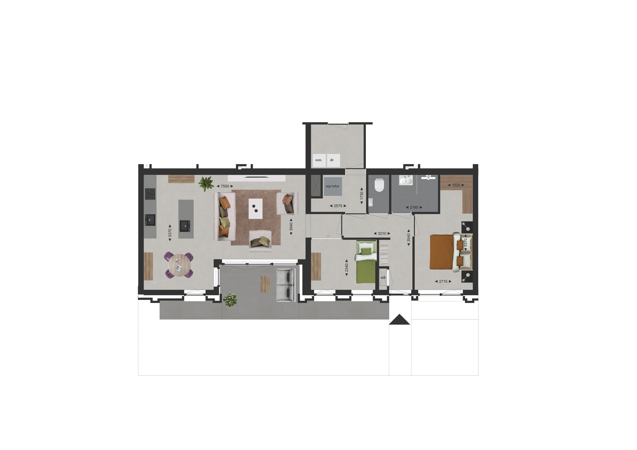 Brede woning (Bouwnr. A2) false