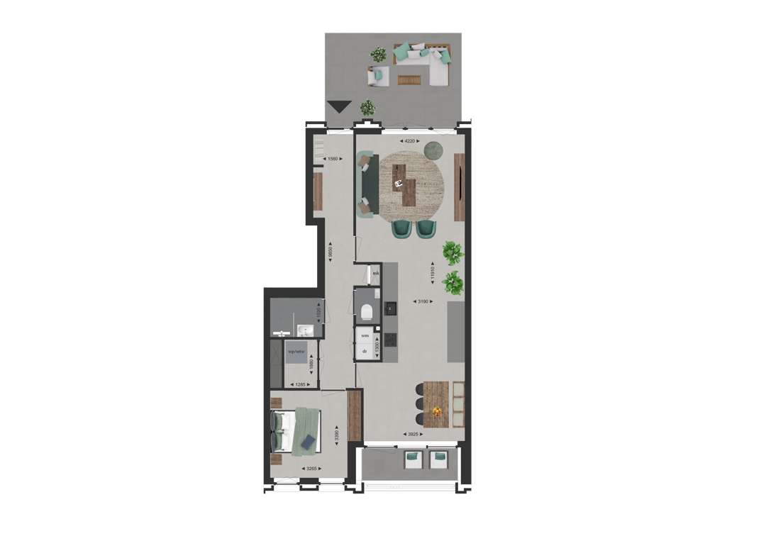 Foto 1 van Appartement (Bouwnr. A4)