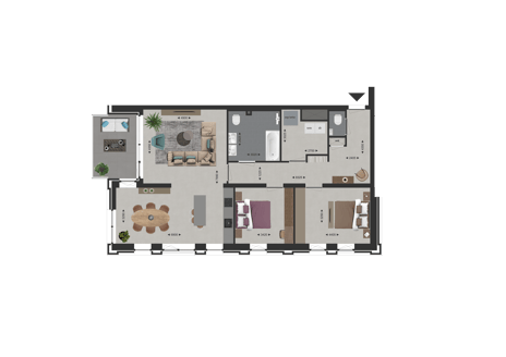 Hoekappartement Oost thumbnail