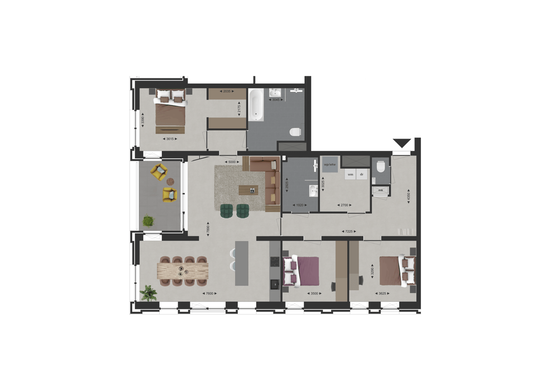 Foto 1 van Hoek topappartement Oost (Bouwnr. B8)