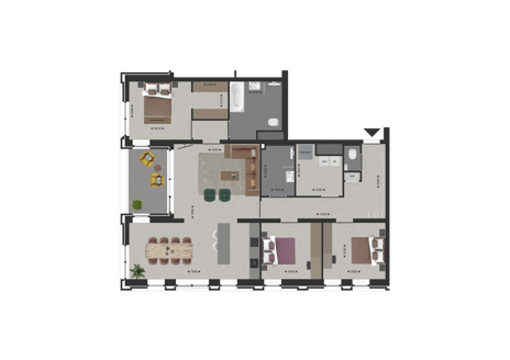 Hoek topappartement Oost thumbnail
