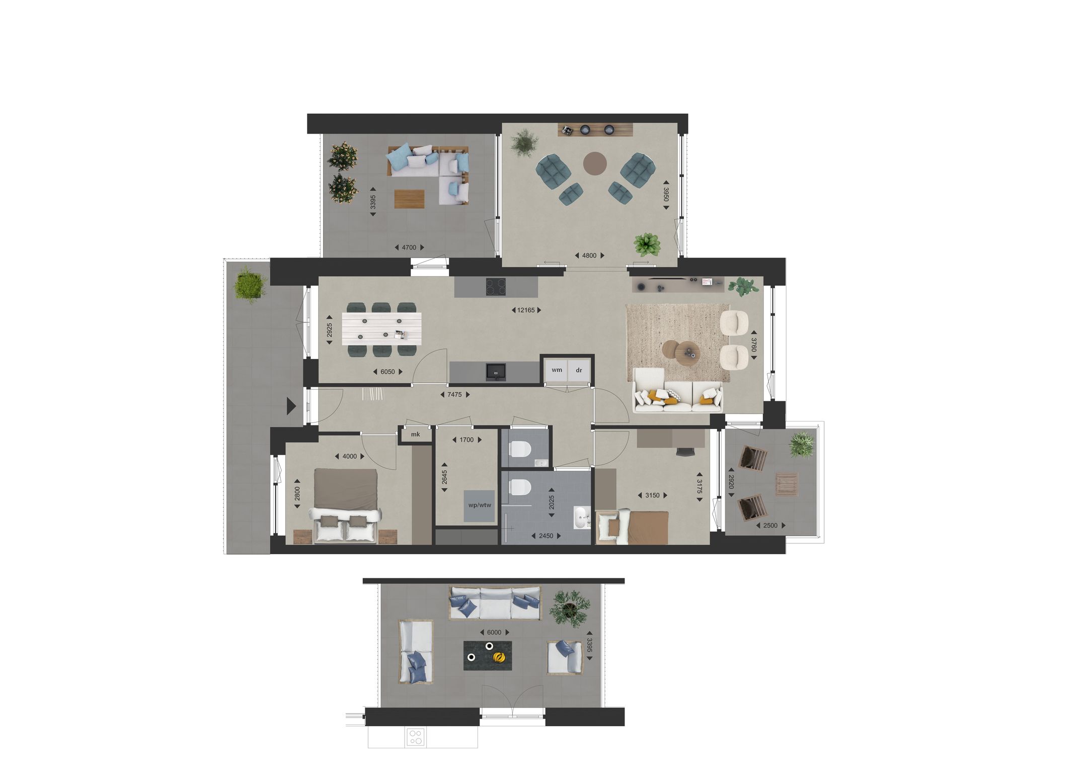 Singel appartement met serre (Bouwnr. D7) false