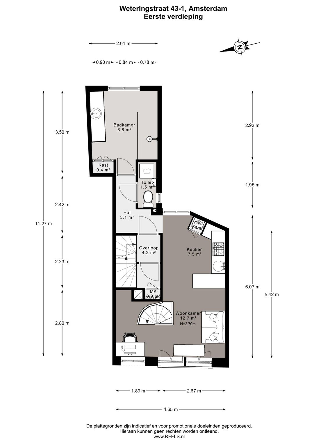 Foto 43 van Weteringstraat 43-H