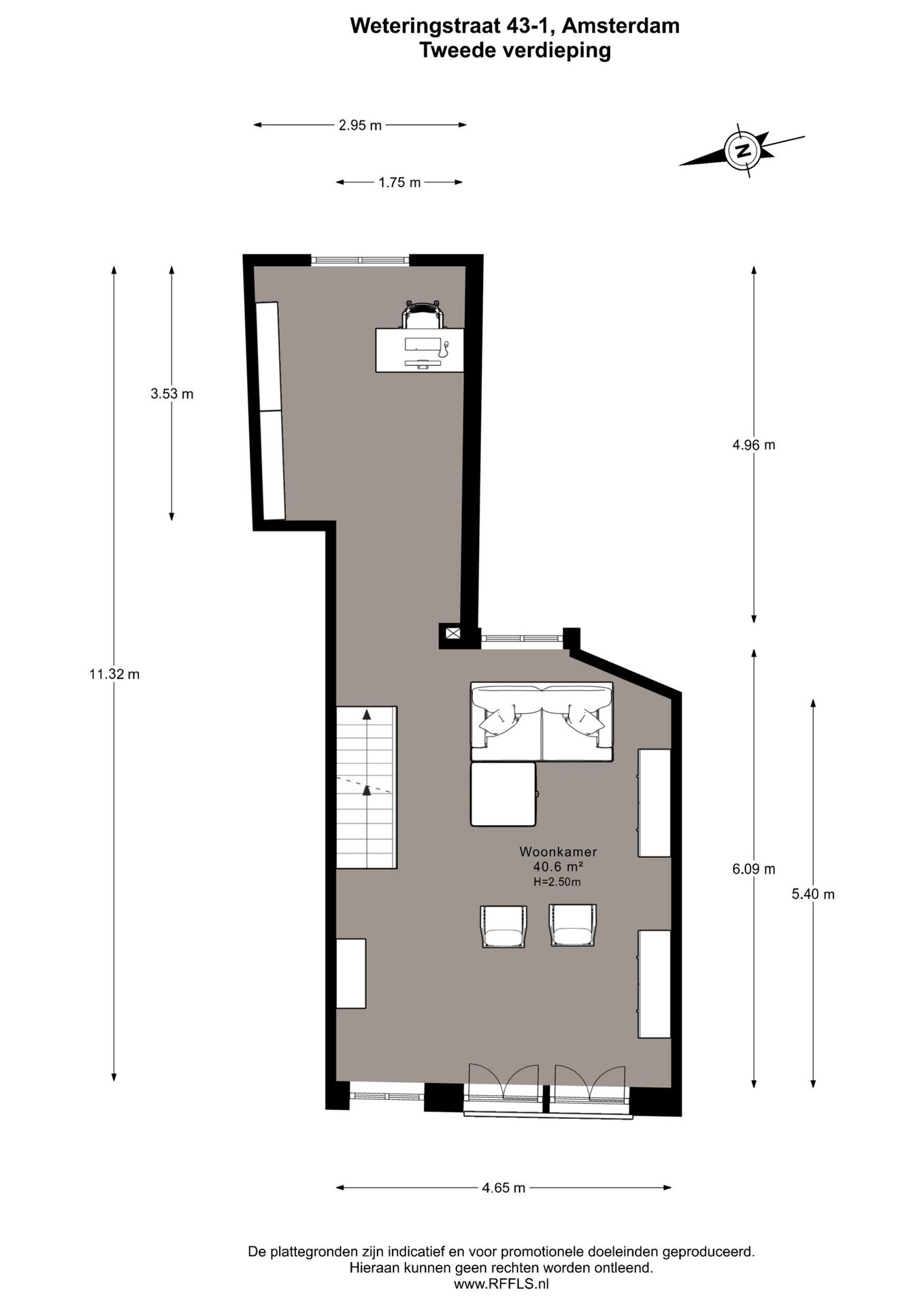 Foto 44 van Weteringstraat 43-H