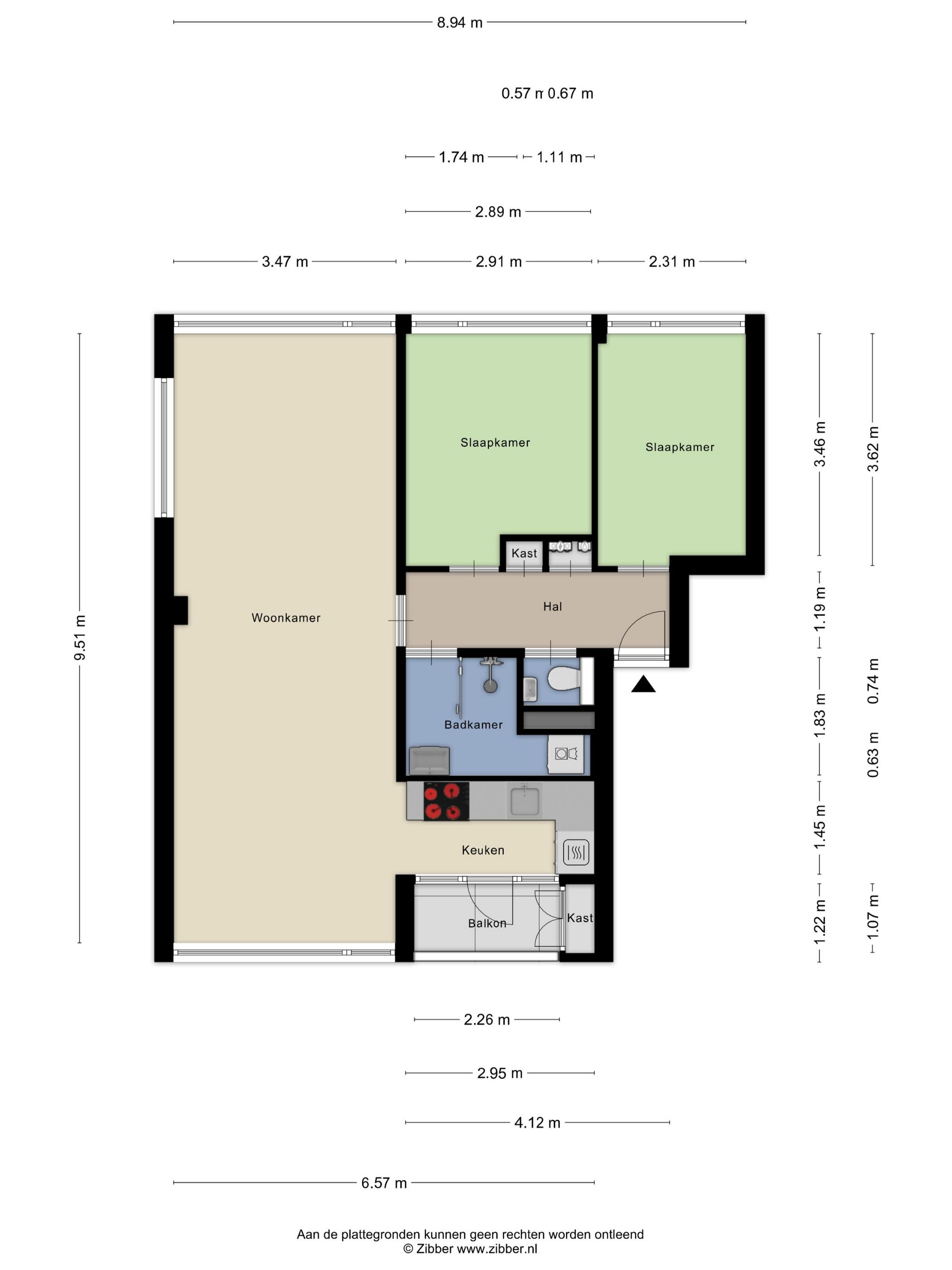 Affordable Move-in Ready Apartment with Two Bedrooms in Green Purmerend Neighborhood — 30