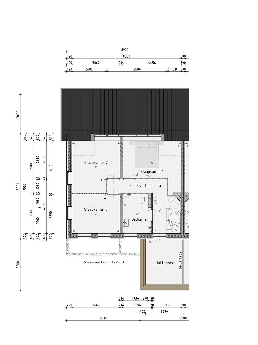 Foto 7 van Tweekapper terraswoning (Bouwnr. 17)