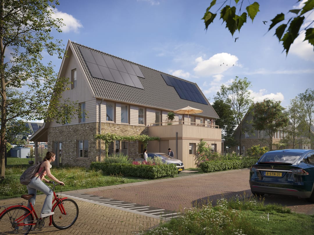 Foto 1 van Tweekapper terraswoning (Bouwnr. 17)